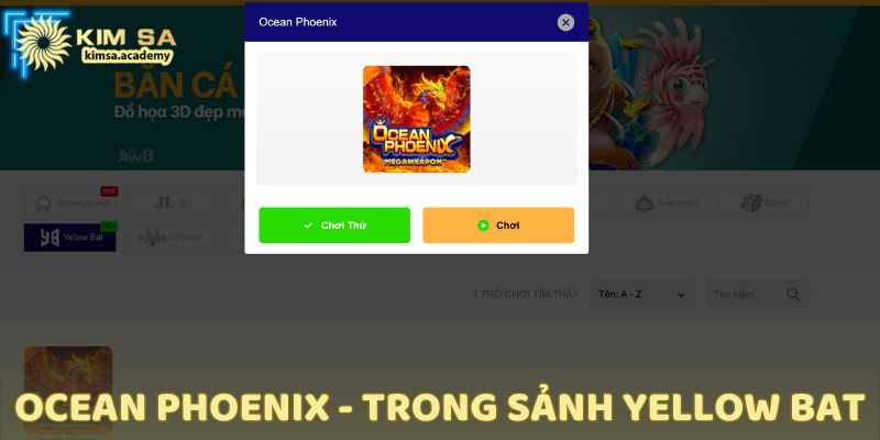 Ocean Phoenix là điểm nhấn giúp bắn cá Kimsa thêm phần đa dạng