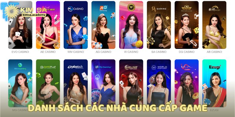 Điểm mặt những nhà phát hành game nổi bật đang hợp tác với Casino Kimsa