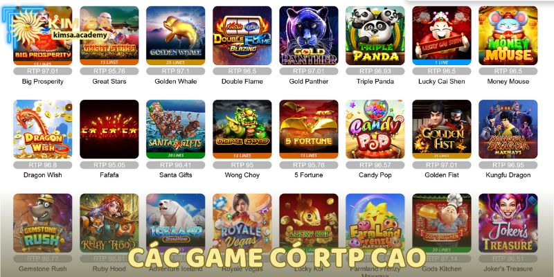 Ưu tiên chơi các game có RTP công khai rõ ràng trên giao diện