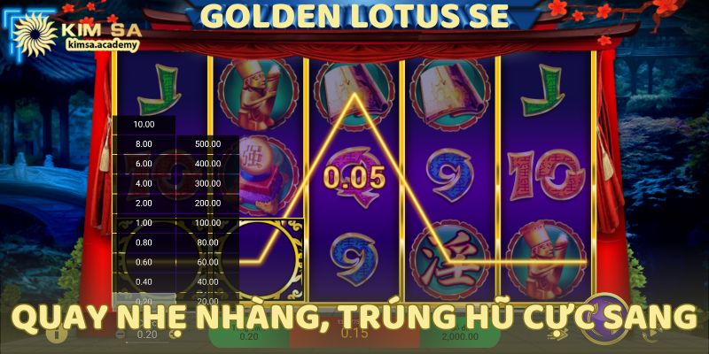 Golden Lotus SE – Slot hoa sen thanh thoát, thưởng nổ bất ngờ