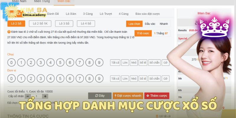 Các loại hình cược xổ số