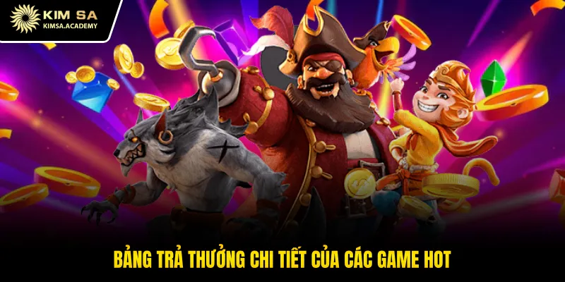 Bảng trả thưởng chi tiết của các game hot