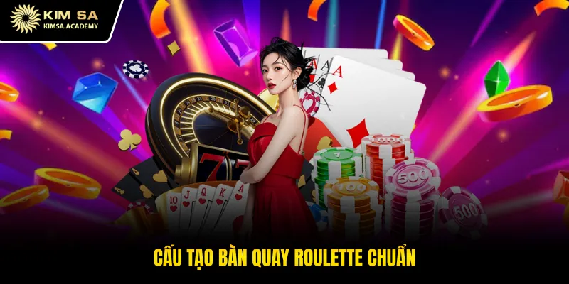 Cấu tạo bàn quay roulette chuẩn