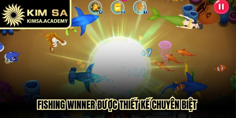Fishing Winner được thiết kế chuyên biệt phục vụ riêng cho bet thủ